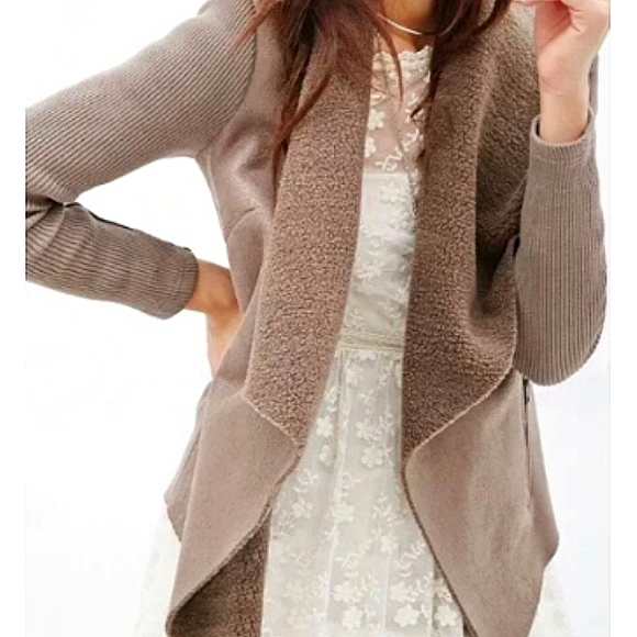Forever 21 | Faux Suede Draped Jacket - Picture 9 of 9